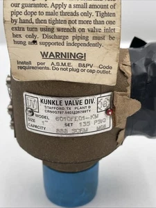 Kunkle Valve 6010FEM01-KM 135 PSiG (EB-1687) - Picture 1 of 3