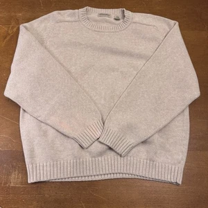 Vintage St Johns Bay Pullover Herren Large Beige Strick Crew Opa Landhaus - Bild 1 von 8