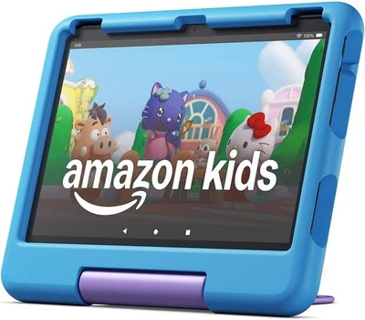 Amazon Fire HD 10 Kids neuste Gen 32GB, 10 Zoll Blau-Design - NEU✅ - Bild 1 von 4