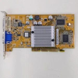 Asus MX440 AGP 4X Graphics Card NVIDIA GeForce4 64MB DDR VGA DVI Legacy GPU - Picture 1 of 5
