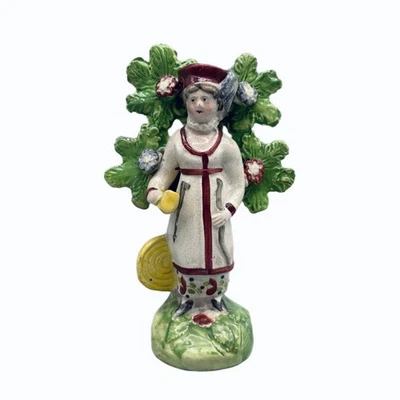 Early Staffordshire Pearlware Bocage Figure of a Lady Archer, circa 1820 - Image 1 of 4