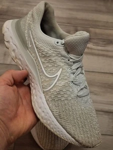 Nike Womens React Infinity Run FK 3 DD3024-004 Gray Running Shoes Sneakers 8 - Picture 1 of 8