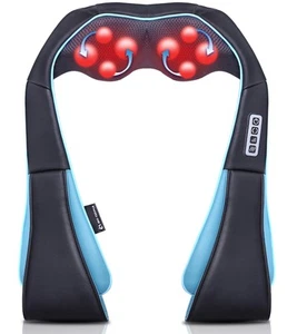 Shiatsu Neck and Shoulder Massager with Heat – Deep Kneading Massage for Rela... - Picture 1 of 8