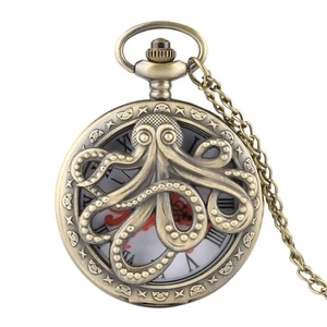 Pocket Watch with Octopus Design Unique Gift for Kids Christmas Stocking Stuffer - Picture 1 of 15