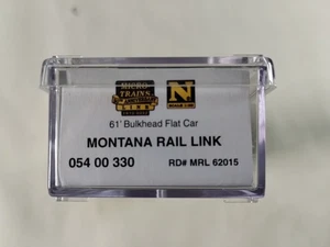 Neu Micro-Trains Spur N 61' Schott Flachwagen Montana Rail Link #05400330 - Bild 1 von 9