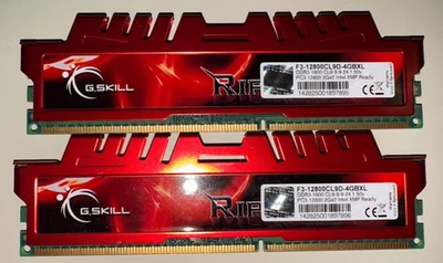 G.Skill Rip Jaws 4GB  (2 x 2gb) RAM PC3-12800 DDR3-1600 SDRAM F3-12800CL9D-4GBXL - Image 1 of 2