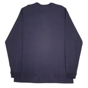 Carhartt Navy T-Shirt Tee Henley Fire Resistant Langarm Baumwolle Herren L - Bild 1 von 4