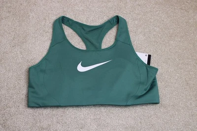 全新带标签 Nike Dri-FIT Shape 2.0 High Impact 女式 Xl 绿色运动文胸 548545-361 — 第 1/4 张图片