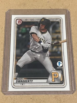 2020 Bowman 1st Edition Travis Swaggerty #BFE-146 Pittsburgh Pirates - Image 1 of 4