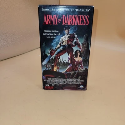 Army of Darkness VHS 1992 Sam Raimi Bruce Campbell Horror Movie Vintage Scary Foto 1 de 4