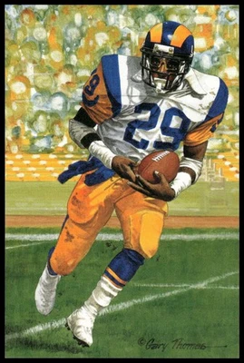 Eric Dickerson 1999 Goal Line Arte Salón de la Fama #195 Rams Foto 1 de 2