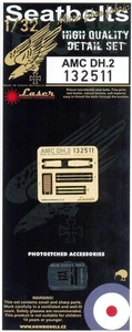 HGW 1/32 scale seatbelts for AMC DH2 for Wingnut Wings - 132511 - Picture 1 of 2