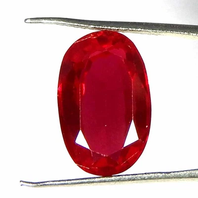11.20CtsNatural 16x10x5 Imitation Ruby Oval Cut Cabochon Loose Gemstones - Image 1 of 3