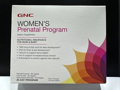 GNC Women’s PROGRAMA PRENATAL - Programa de 30 días - Juego de 3 botellas - Exp. 02/2026. Foto 1 de 4