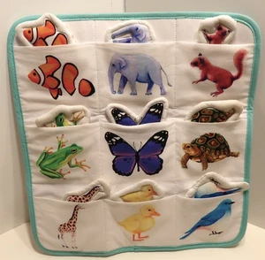 LOVEVERY MONTESSORI QUILTED CRITTER ANIMAL POCKETS REALIST KIT BABY TOY COMPLETE - Picture 1 of 7