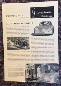 Porsche Ristampa Zu Christophorus No. 4/1952-53 IN Condizione di Collezionisti - Picture 1 of 5