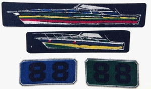 Nautica Custom Vintage Nautical Sew On Patch set of 4 - Picture 1 of 4