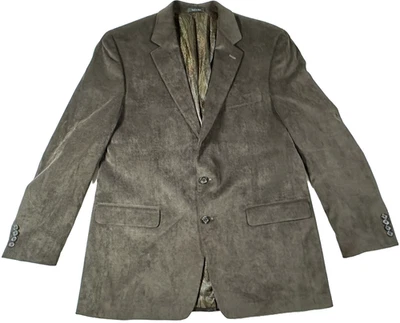 Blazer Ralph Lauren Para Hombre Talla 44L Marrón Tostado Gamuza Estampado Paisley Forrado Pana Foto 1 de 4