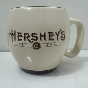 Hershey's Est.1894 Cream Brown Barrel Ceramic Coffee Cup Mug Hot Chocolate 20oz - Picture 1 of 10