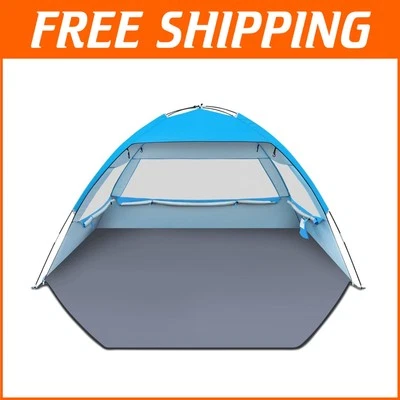 UV-Resistant Portable Beach Tent for 3-4 Persons - Water-Repellent & Spacious - Image 1 of 4