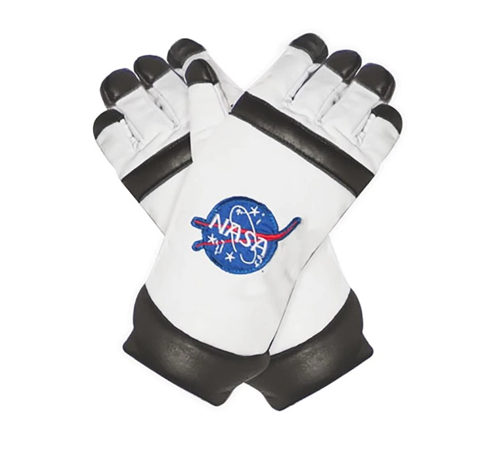 Guantes de disfraz para niño astronauta de la NASA - talla única - blancos Foto 1 de 1
