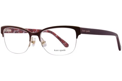 Gafas para mujer Kate Spade Marjorie 0PA rojas semi borde forma rectangular 52 mm Foto 1 de 4