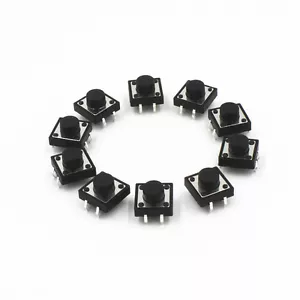 20pcs 4-pin DIP Tactile Push Button Switch Tact Switch 12X12X10mm NEW - Picture 1 of 4