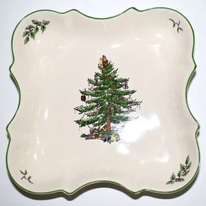Spode Christmas Tree Devonia Tray 7.5" Dish England S3324-A13 Bowl FreeS&H - Picture 1 of 4