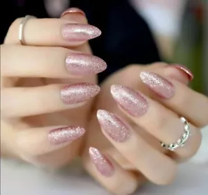 Full Cover Press On Nails Pointed Almond Stilleto Style Faux nails Manicure NEW - Picture 1 of 36