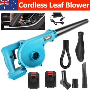 Cordless Leaf Blower Electric Handheld Dust Cleaner w/ Charger & Tube +2 Battery - Picture 1 of 23