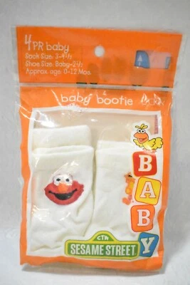 Calcetines Calle Sésamo Bebé Big Bird & Elmo Talla 0-12 meses De Colección  Foto 1 de 4
