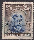 Südrhodesien 1924 - 29 KGV 2/-6d blau/Sepia gebraucht SG 13 Perfs BSA C (R1073