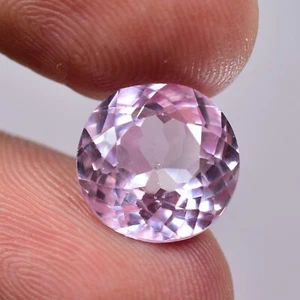 Natural Certified Pink Kunzite 8.50 Ct Round Diamond Cut Loose Gemstone - Picture 1 of 6