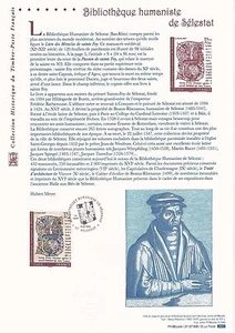 Document Philatélique 1er Jour : 06 2007 - Bibliothèque de Sélestat - Picture 1 of 1