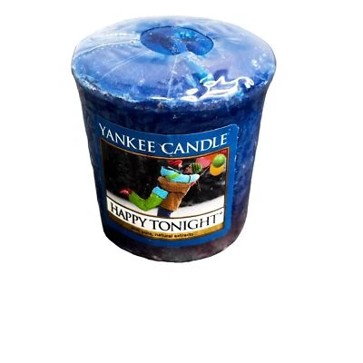 Yankee Candle Votive Happy Tonight Azul Nuevo en Paquete Foto 1 de 3