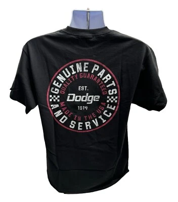 Genuine Dodge Parts & Service Black T-Shirt (Licensed) - Image 1 of 4