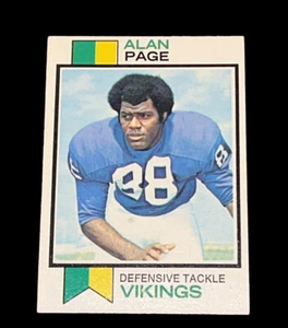 1973 Topps ALAN PAGE Card No. 30 Minnesota Vikings - Picture 1 of 6