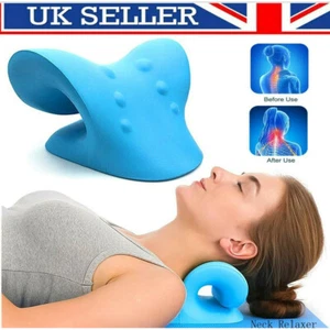 Neck Stretcher Relaxer Pillow for Shoulder Pain Relief Cervical Traction Device - Picture 1 of 14