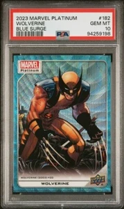 Wolverine # 182 Blue Surge PSA 10 Upper Deck 2023 Marvel Platinum - Picture 1 of 3
