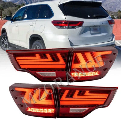 Juego de luces traseras LED freno para Toyota Highlander 2014 2015 2016 17-2019 Foto 1 de 4