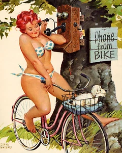 Impresión o lienzo - Duane Bryers' Hilda - Teléfono de bicicleta - Imagen 1 de 1