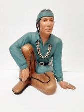 SITTRE Ceramic Prod Ca 1992 Sculpture Native Tribal Figure Large 12"x10" Vintage
