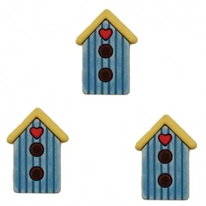 Birdhouse SF128 - Birds Buttons Galore Embellishments - Craft Sewing Scrap - Picture 1 of 2