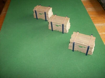 CORGI MODERN TRUCKS TIMBER BOLSTER WOOD LOG STACK LOADS x3.TRAILER LOADS,DIORAMA - Image 1 of 4