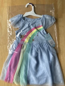 Cat & Jack Light Blue summer dress Sparkle TulleTutu Rainbow Stars Target NWT 2T - Picture 1 of 6