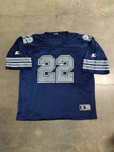Vintage 90’s Dallas Cowboys Emmitt Smith #22 Starter NFL Jersey Men’s 2XL - Picture 1 of 6