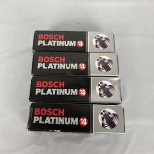 Set of 4 Spark Plugs Bosch Double Platinum For BMW E84 E89 F02 F06 F10 F25 F31 - Picture 1 of 2