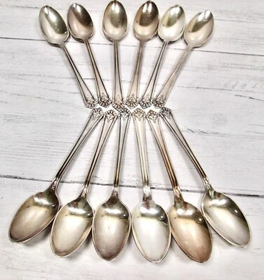 Juego de 12 cubiertos Rogers 1847 plato de plata Su Majestad tetera mediados de siglo Foto 1 de 4