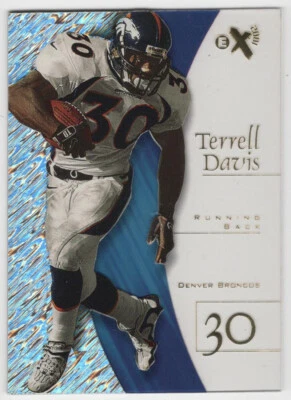 1998 Skybox E-X2001 #13 Terrell Davis HOF - Denver Broncos - Image 1 of 2