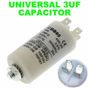 SMEG Universal 3UF Dishwasher starter run capacitor - Picture 1 of 4